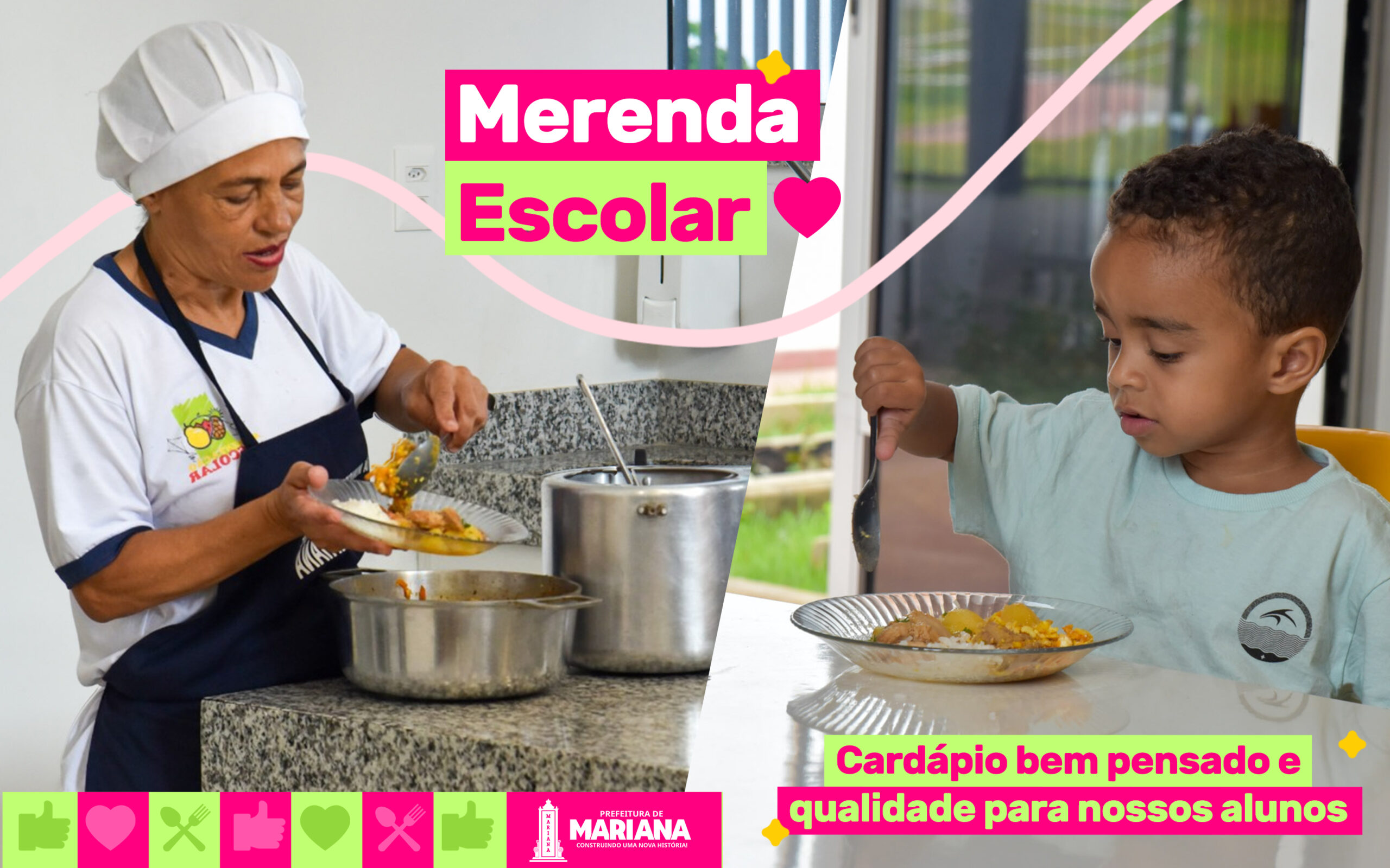 Alimentação saudável: merenda escolar em Mariana alia nutrição, cuidado e aprendizado