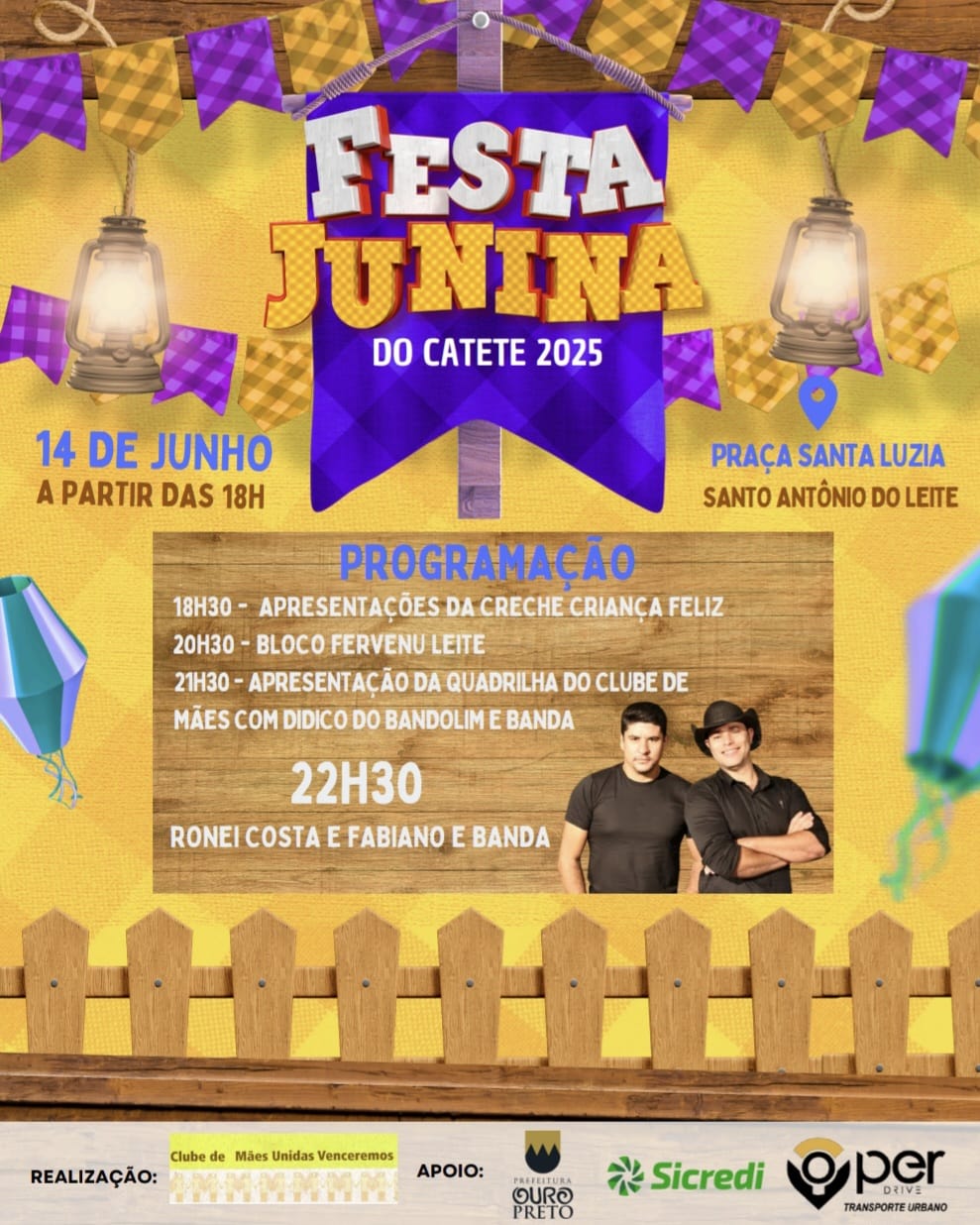 Festa Junina do Catete acontece neste sábado em Santo Antônio do Leite